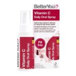 Το BetterYou Vitamin C Daily Oral Spray 50 ml, γνωστό για την κομψή λευκή και κόκκινη συσκευασία του, ισχυρίζεται ότι προσφέρει γρήγορη πρόσληψη θρεπτικών συστατικών με 32 ημερήσιες δόσεις.