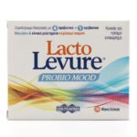 Συσκευασία συμπληρώματος διατροφής Uni-Pharma LactoLevure Probio Mood, 20 φακελίσκοι, με προβιοτικά και πρεβιοτικά οφέλη.
