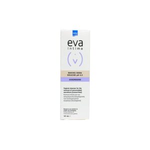 Intermed Eva Baking Soda Douche Disorders 147 ml, λευκό κουτί, pH 9,0, για κολπικές διαταραχές.