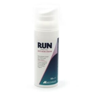 Μπουκάλι Medimar Run (Λευκή) Κρέμα κατά της Ακμής 50 ml για ακμή και μαύρα στίγματα της Medimar.