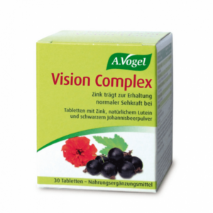 Κουτί A. Vogel Vision Complex 30 tabs, με φυσική λουτεΐνη και σκόνη φραγκοστάφυλου για βέλτιστη υγεία των ματιών.