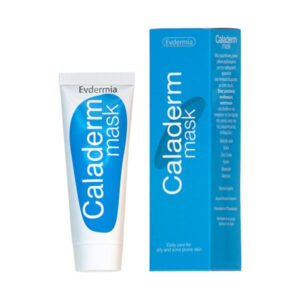 Η συσκευασία Evdermia Caladerm Mask 30 g περιλαμβάνει ένα κομψό σωληνάριο και κουτί, σχεδιασμένο για την καθημερινή φροντίδα του λιπαρού και με τάση ακμής δέρματος.