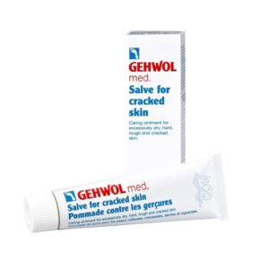 Σωληνάριο και κουτί Gehwol med Salve For Sracked Skin 125 ml, μια περιποιητική αλοιφή για υπερβολικά ξηρό, σκληρό, τραχύ και σκασμένο δέρμα.