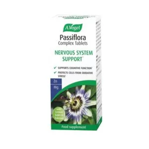 Vogel Passiflora Complex 30 ταμπλέτες για υποστήριξη του νευρικού συστήματος, περιέχει μελισσόχορτο και βαλεριάνα.