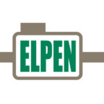 Λογότυπο Elpen: Ένα ορθογώνιο σχέδιο με τη λέξη "ELPEN" με έντονα πράσινα γράμματα, με γραμμές που εκτείνονται και από τις δύο πλευρές.
