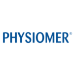 Λογότυπο Physiomer με μπλε κείμενο σε λευκό φόντο.