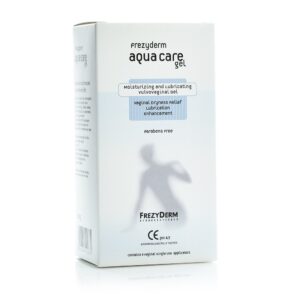 Κουτί Frezyderm Aqua Care Vaginal Gel 50 ml, ένα ενυδατικό και λιπαντικό αιδοιοκολπικό τζελ, χωρίς paraben.