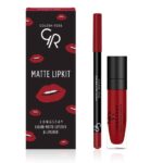 Golden Rose Matte LipKit - Scarlet Red Το Golden Rose Matte LipKit - Scarlet Red περιλαμβάνει ένα ζωντανό κουτί, μολύβι με επένδυση χειλιών και υγρό κραγιόν για έντονο κόκκινο χρώμα που διαρκεί.