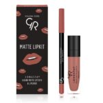 Golden Rose Matte LipKit - Warm Sable Το Golden Rose Matte LipKit - Warm Sable διαθέτει επένδυση χειλιών, υγρό κραγιόν και διατίθεται σε κομψό κουτί διακοσμημένο με εικονογραφημένα χείλη.
