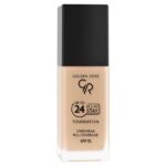 Golden Rose Up To 24 Hours Stay Foundation 35ml - 08 Golden Rose Up To 24 Hours Stay Foundation 35ml - 08, με μαύρο καπάκι, παρέχει πλήρη κάλυψη και SPF 15 για μακροχρόνια χρήση.