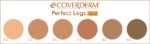 Coverderm Perfect Legs Fluid SPF40 75ml Έξι κυκλικά δείγματα Coverderm Perfect Legs Fluid SPF40 75ml μακιγιάζ ποδιών σε αποχρώσεις 50, 53, 56, 59, 62 και 65.