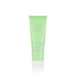 Ανοιχτό πράσινο σωληνάριο με την ένδειξη "Lavish Care Acne Clear Oil-Control Purifying Face Mask" σε λευκό φόντο, σχεδιασμένο για τον καθαρισμό και τον έλεγχο της περίσσειας λιπαρότητας για πιο καθαρό δέρμα.