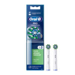 Oral-B Pro Cross Action Ανταλλακτικά Λευκά 2 τεμάχια