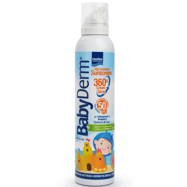 Intermed Babyderm Sunscreen 360° Cream Spray for Kids SPF50+ 200ml