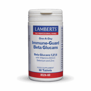 Το Lamberts Immune Guard Beta Glucans 60 tabs είναι ένα συμπλήρωμα διατροφής που έχει σχεδιαστεί για να βοηθήσει στην υποστήριξη του ανοσοποιητικού σας συστήματος.