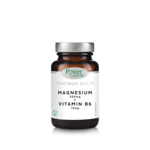 Power of Nature Platinum Range Magnesium 350 mg + Vitamin B6 12 mg 30 φυτικές κάψουλες