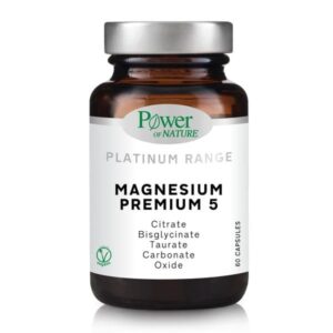 Power of Nature Platinum Range Magnesium Premium 5 60 veg.caps