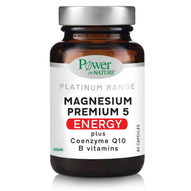 Power of Nature Platinum Range Magnesium Premium 5 Energy 60 caps